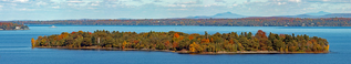 Crab Island on Lake Champlain  
