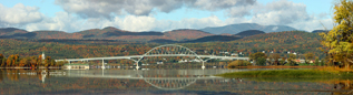 Champlain Bridge in Autumn